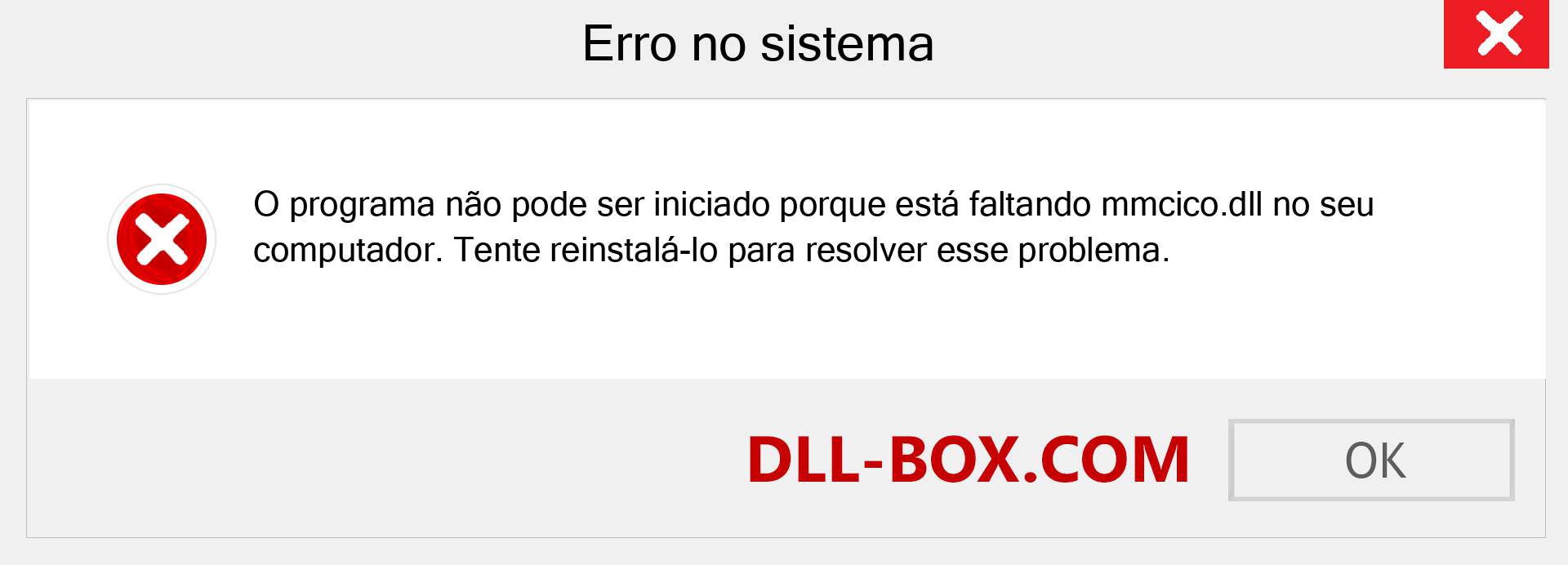 Arquivo mmcico.dll ausente ?. Download para Windows 7, 8, 10 - Correção de erro ausente mmcico dll no Windows, fotos, imagens